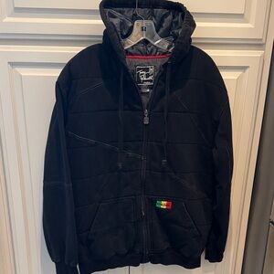 Matix Asher quilted zip hoodie L